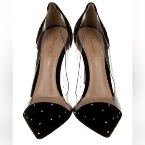 Gianvito Rossi Plexi Suede Women's Shoes